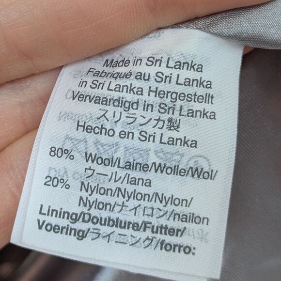 J. Crew Cocoon coat in Italian stadium-cloth wool blend Zip Jacket Grey Size - Picture 10 of 13